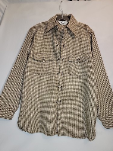 Giacca camicia lana marrone - , a