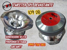 GME PRO TW383  bullet tweeter 10 x 10  COPPIA TWEETER 2-20Khz 109 dB 400 wat