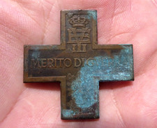 MEDAGLIA CROCE AL MERITO DI GUERRA - VITTORIO EMANUELE III - WWI