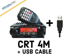 CRT 4M 66-88MHZ 4M 70MHZ RADIO MOBILE PROGRAMMABILE UK + CAVO PROGRAMMAZIONE USB