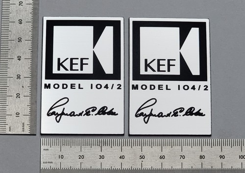 Kef 104 altoparlante badge - kef,