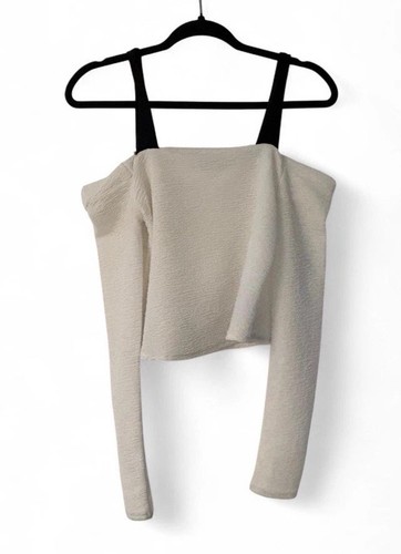 Top zara bianco con - top,