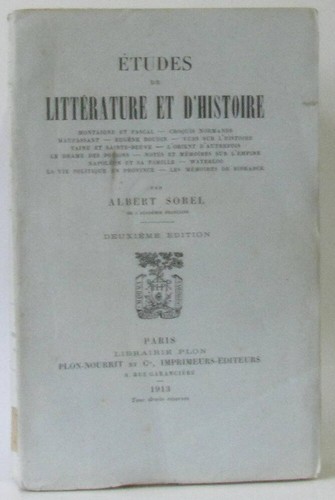 Etudes litterature et - de,