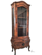 Vetrina bombata cristalliera stile barocco veneziano noce 185 cm PADOVA