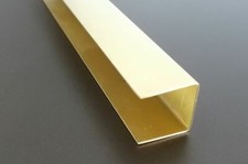 PROFILO U CANALINA IN OTTONE