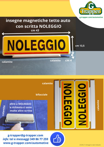 Cartelli tetto auto calamitati