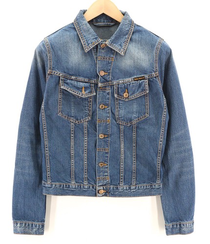 Nudie jeans giacca uomo - jeans, da