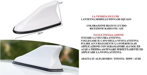 Antenna auto pinna squalo - auto,