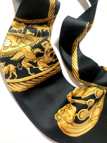 Hermes sciarpa vintage stampa - hermes,