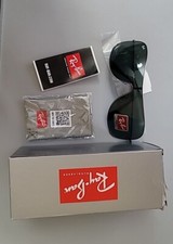Occhiali da sole Ray Ban RB 3211 Shield lenti verde canna di fucile. Dimensioni: 136-1-125 mm 🕶 NUOVO