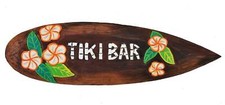 Tiki Bar Surfboard im Tiki