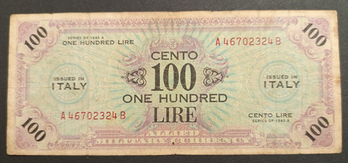 100 lire serie 1943 flc - am, bb