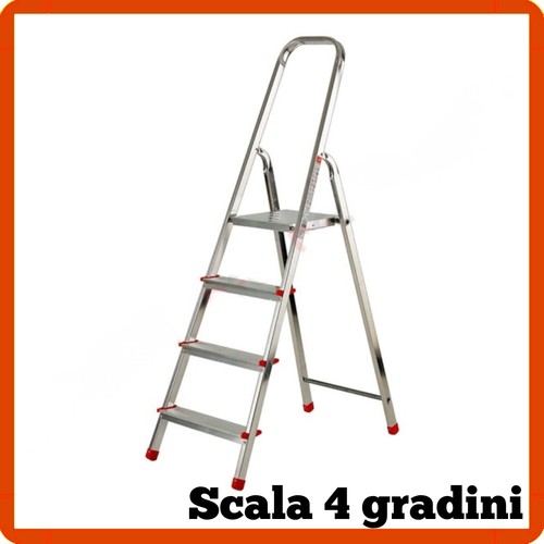 Scala alluminio gradini - alluminio, 4