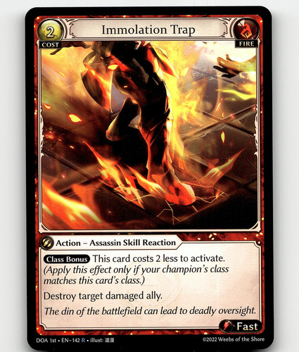Grand archive tcg immolation - archive,
