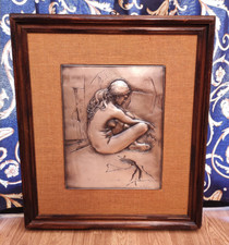 Quadro Pietro Annigoni - Modella in riposo Lastra argento numerata punzonata