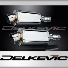 KIT SCARICO SILENZIATORE OVALE INOX 225mm TRIUMPH LEGEND 900 1998-2001