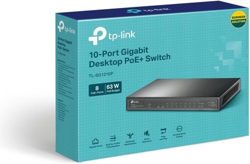 Switch link sg1210p - switch, tl-sg1210p