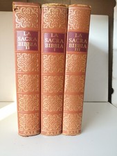 3 volumi "la Sacra Bibbia"