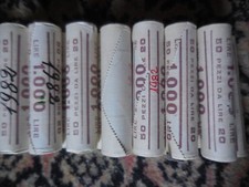 Rotolino da 50 monete da 20 lire FDC fior di conio dal 1972 al 1998