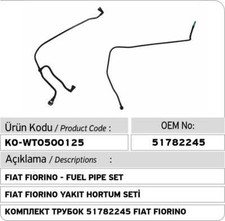 Set tubi carburante Fiat
