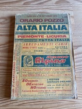 Orario Pozzo Alta Italia Estate 1972 Fs Ferrovie Dello Stato Treno Locomotiva