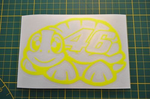 Stickers fluo tortue 46 - stickers, n