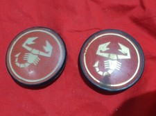 2 ABARTH STUDS RIM CAPS -