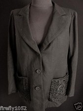 Giacca Di Lana Nera Elegante