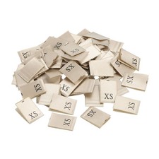 Clothing size labels, XS