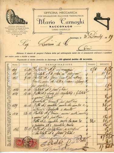 1929 sacconago officina - 1929,