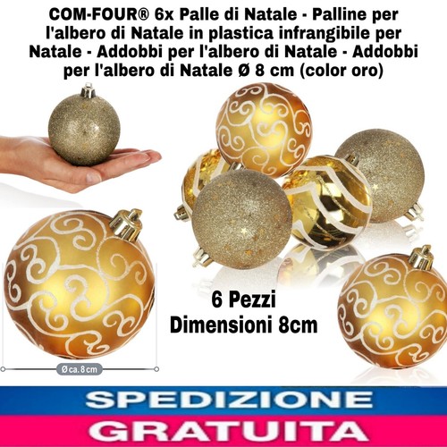 Palle natale oro palline - palle,