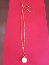 collana antica con orologio non funzionante, apribile nel retro.Raro.Da museo 