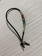 Bracciale In Argento 925 Con Corda In Plastica E Resina Bianco Verde