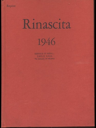 Rinascita 1946 - rinascita,