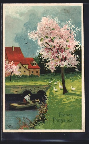 Cartolina rilievo buona - cartolina,