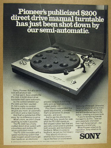 Giradischi sony 3300 1976 - giradischi, ps-3300