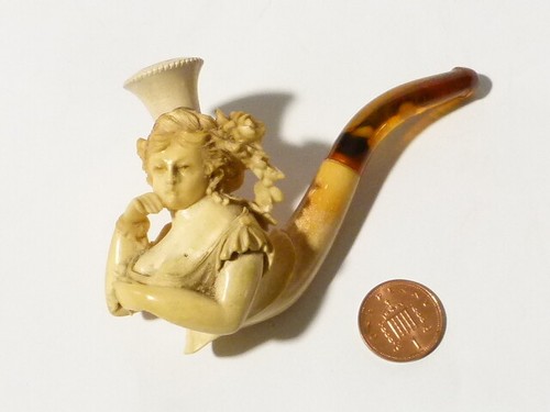19thc busty lady flowers - ",