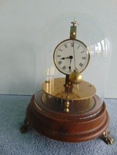 RARO OROLOGIO TEDESCO BRIGGS ROTANTE PALLA VOLANTE PENDOLO 8 GIORNI MANTELLO DI HOROLOVAR