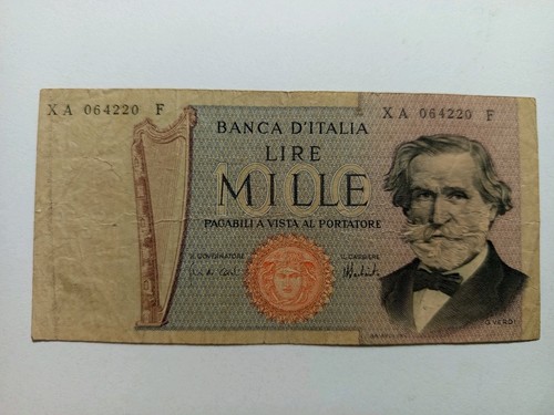 1000 lire verdi serie - 1000,
