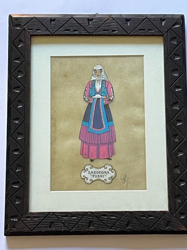 Sardegna donna fonni antico - di,