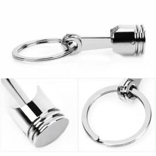 Metal Piston Car Keychain