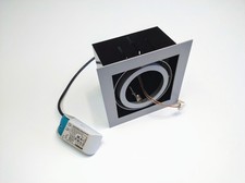 PortaFaretti ORIENTABILI da incasso Lampadine LED Porta faretto grigio ar111