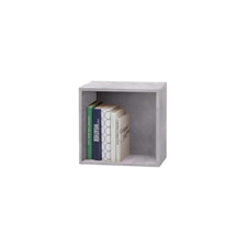 Cubo componibile libreria multiuso 35X29X35 CM Cemento mobile arredo in kit