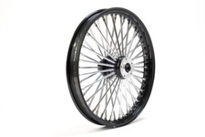 Cerchio 21x3" Big Fat Spoke nero anteriore 1x flangia adatto per Harley Davidson