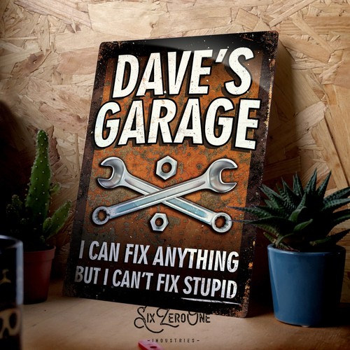 Insegna personalizzata garage - insegna,