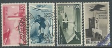 1934 REGNO POSTA AEREA USATO MONDIALE DI CALCIO 4 VALORI - RE26-2