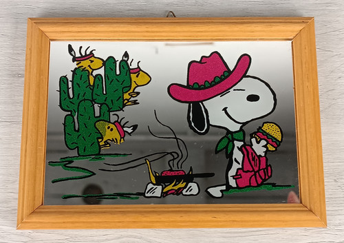 Snoopy quadretto a - a, specchio