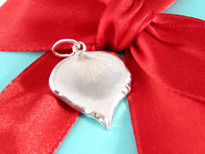 Ciondolo Petalo Rosa Argento Tiffany & Co Autentico per Collana o Bracciale