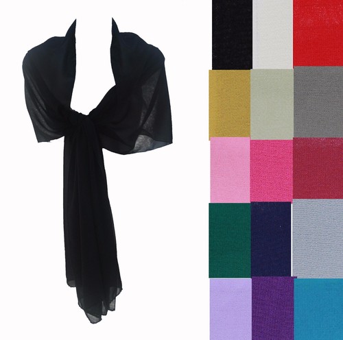 Stola chiffon con perline - stola,