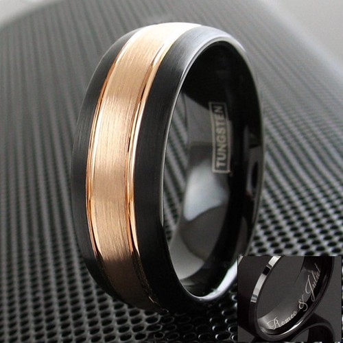 Anello uomo tungsteno mm - uomo, 8
